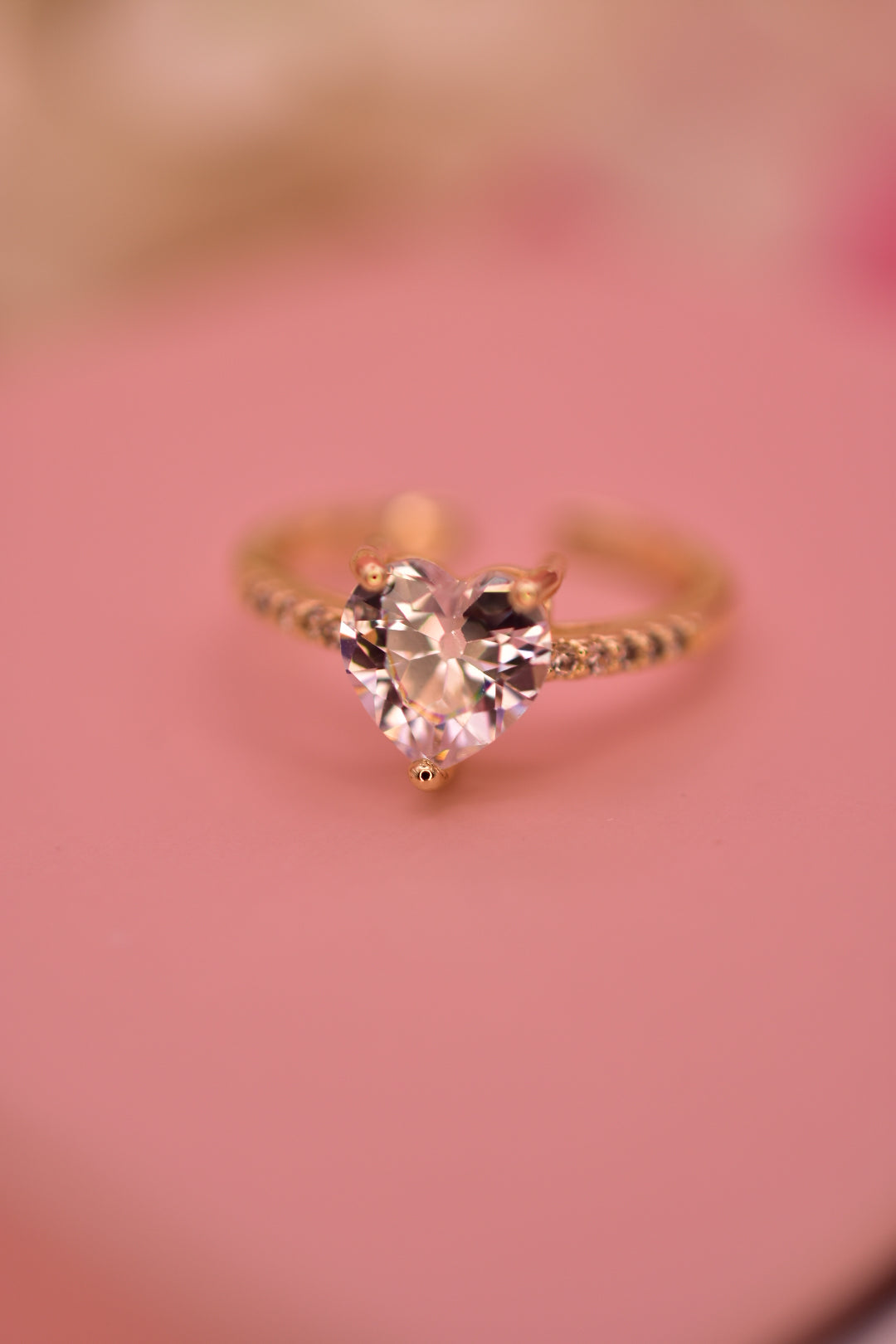 Anillo Corazón Brillante
