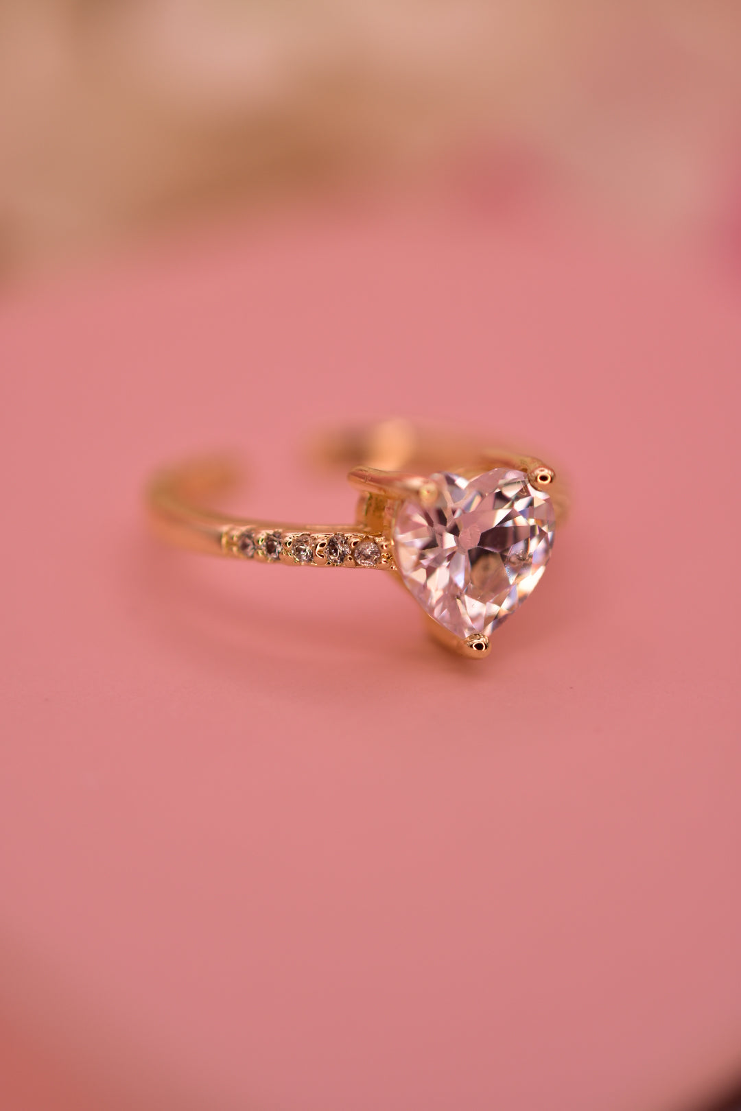 Anillo Corazón Brillante