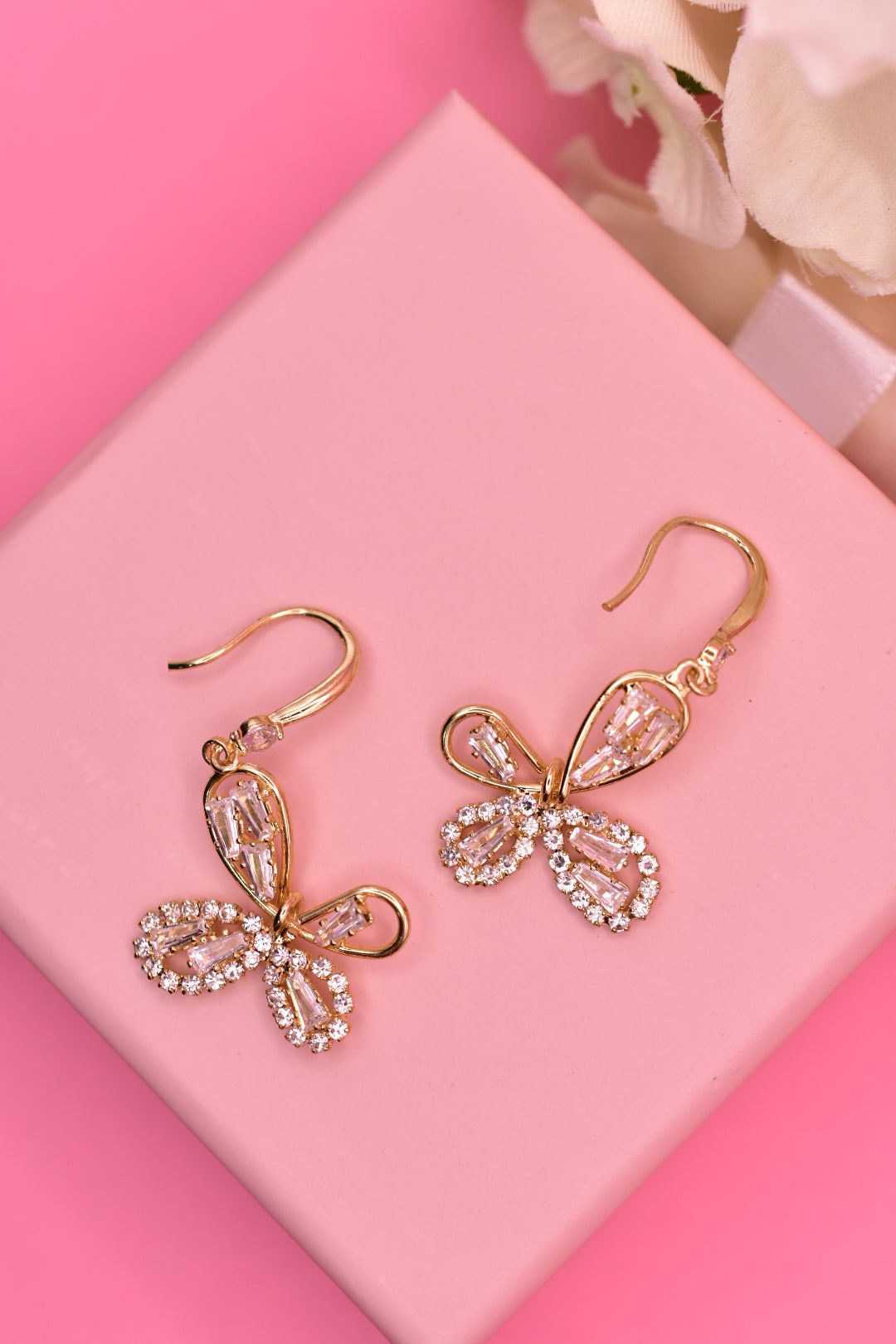 Aretes Mariposa Diamantes
