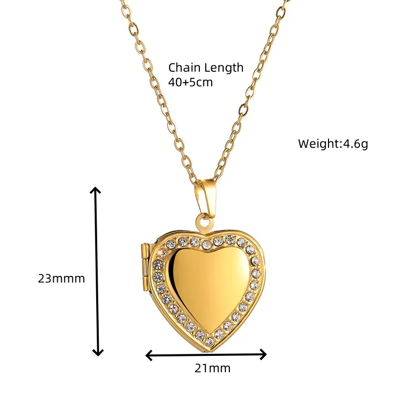 Relicario Zirconias Corazón