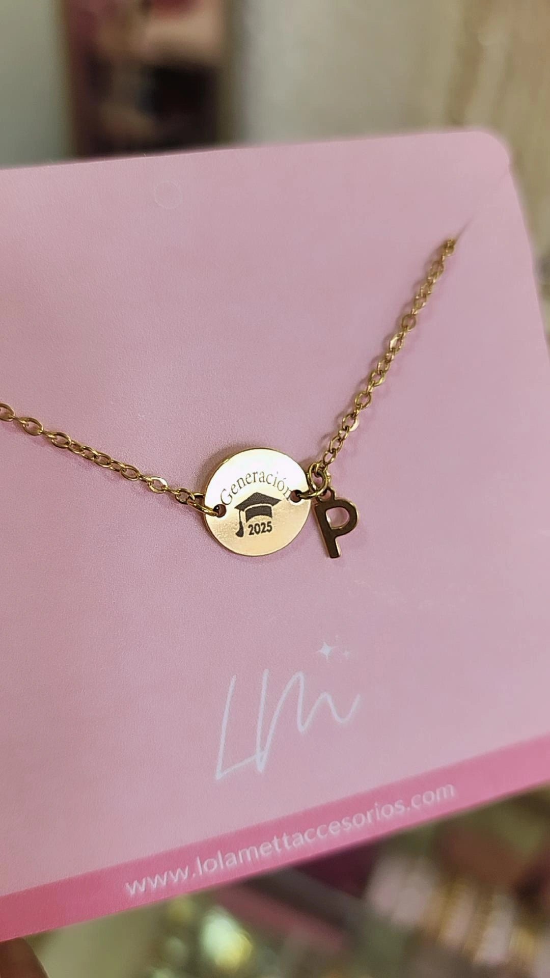 Pulsera Graduación Con Inicial