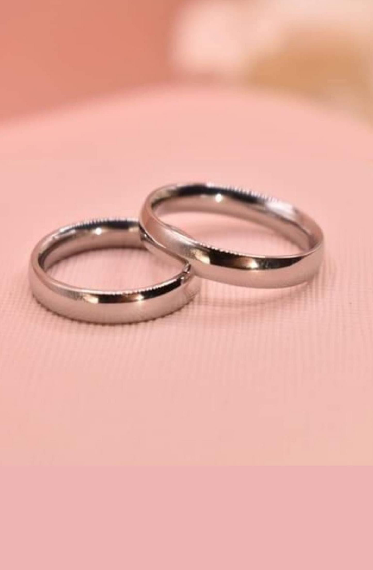 Dúo de anillos lisos