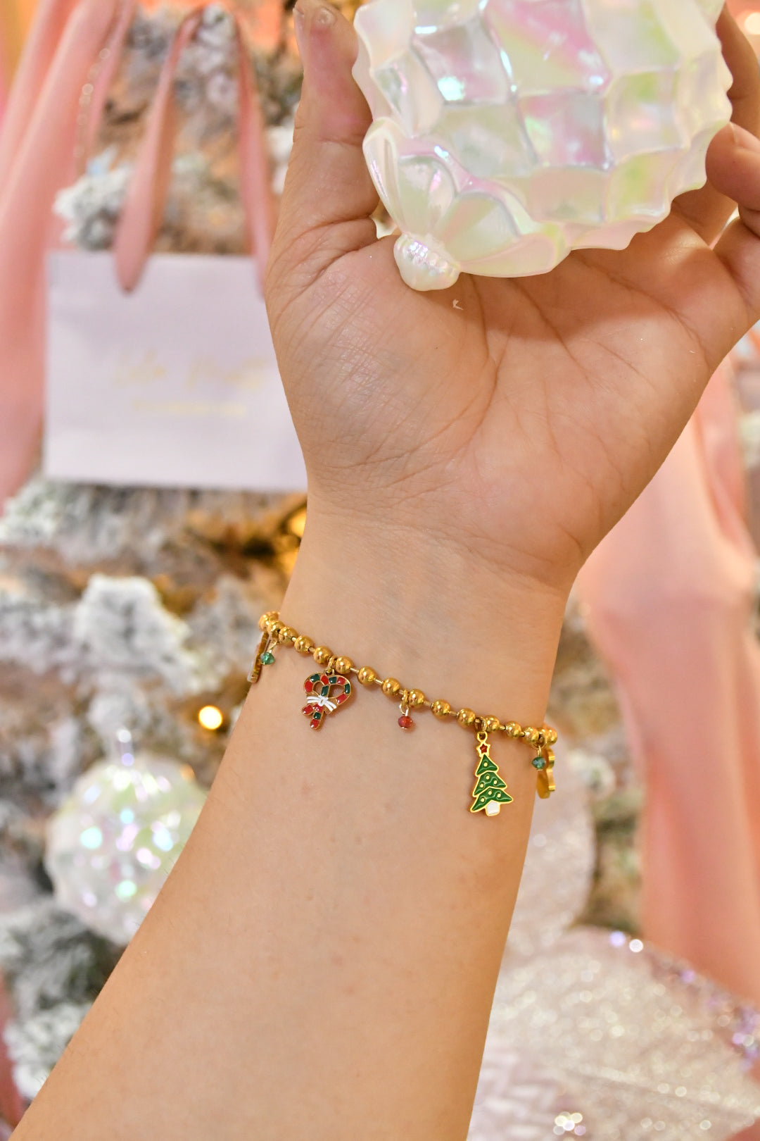 Pulsera Blanca Navidad