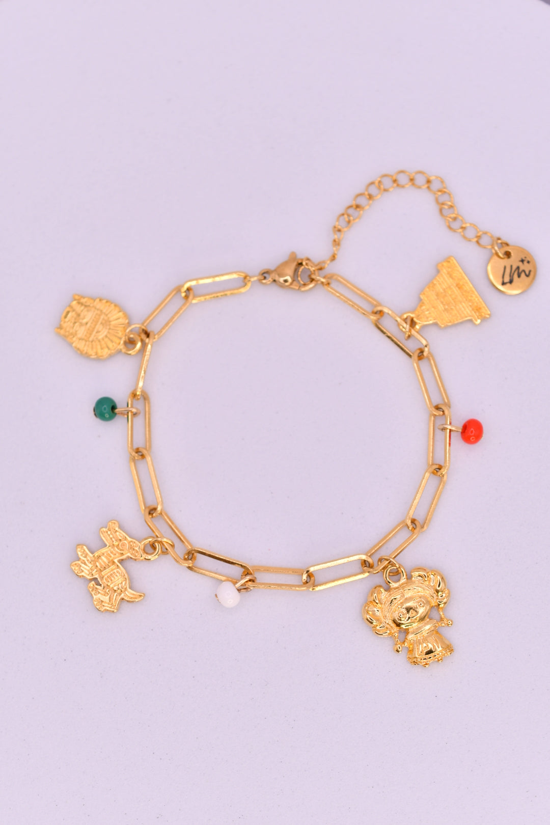 Pulsera Charms Viva México